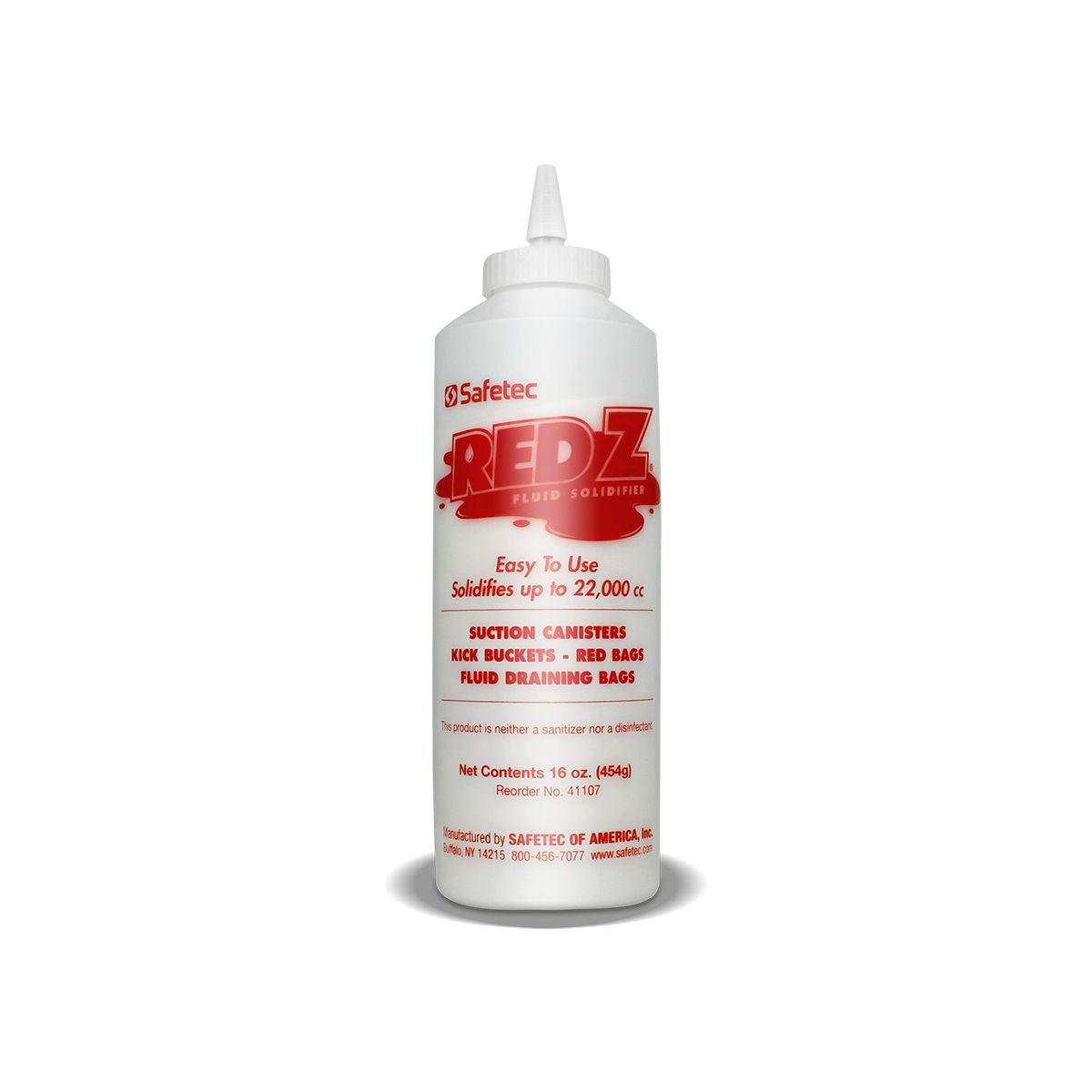 Red Z® Spill Control Solidifier Single/Multi-Use Bottles - Infection and Spill Control