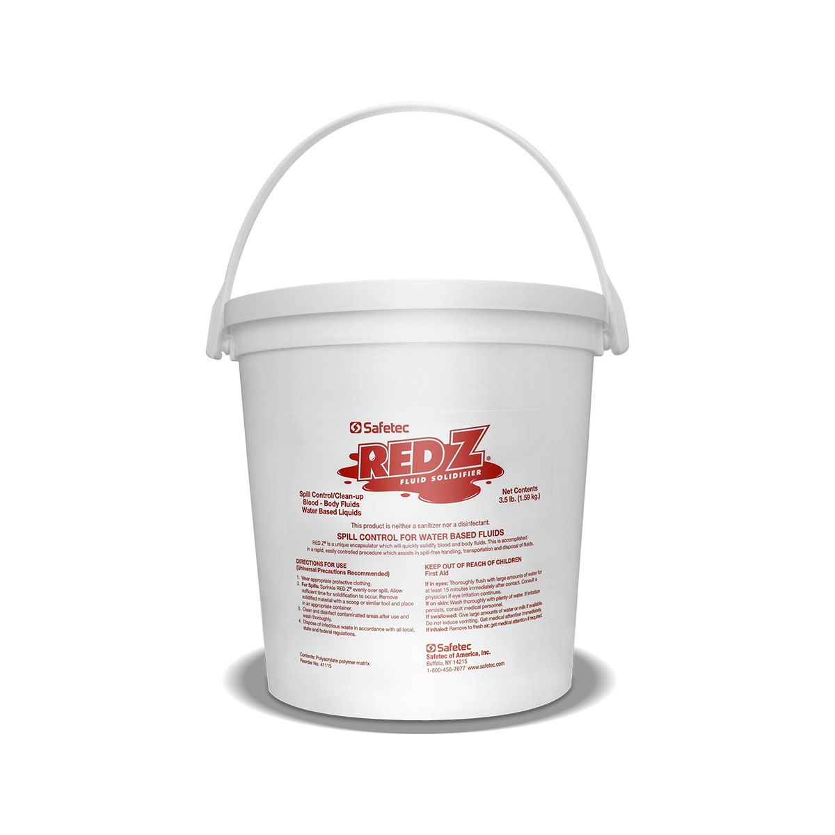 Red Z® Spill Control Solidifier Buckets - Infection and Spill Control